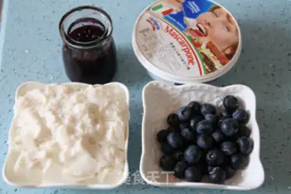 Make Blueberry tofu cheese step 0