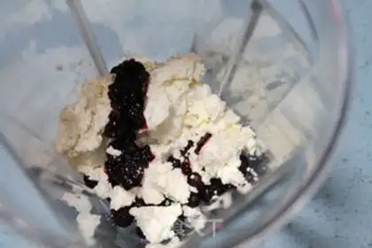 Make Blueberry tofu cheese step 2