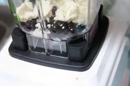 Make Blueberry tofu cheese step 3