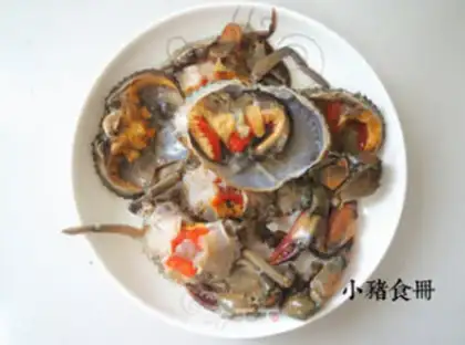 Make Golden garlic crabs step 5