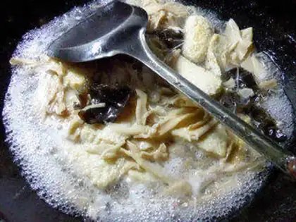Make Black-mucked ears burning the chicken step 5