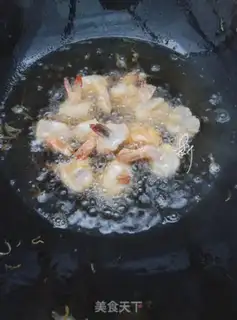 Make Rich, golden shrimp balls step 7