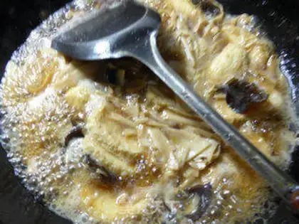 Make Black-mucked ears burning the chicken step 10