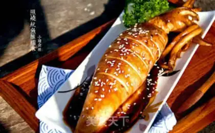 Make Burn the squid and make the rice step 8