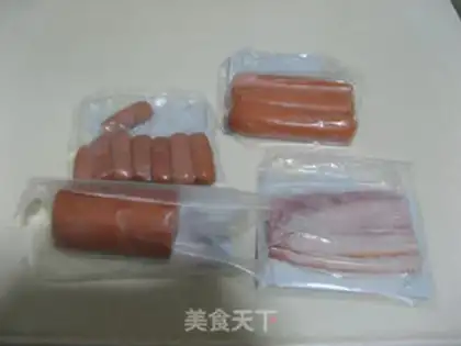 Make A casserole potato ham sausage step 0