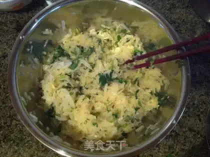 Make The white radish soybean ball step 7