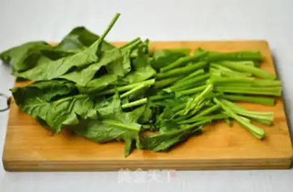 Make Garlic spinach tower step 2