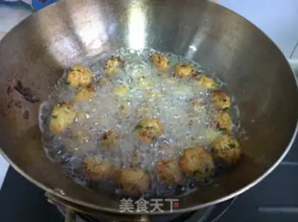 Make The white radish soybean ball step 13