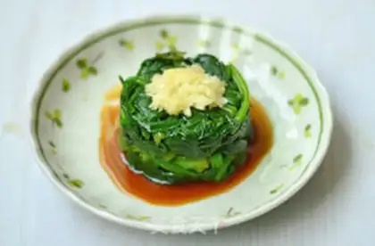 Make Garlic spinach tower step 8