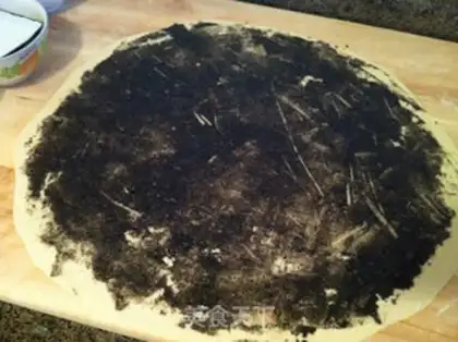 Make Black sesame pancakes step 5