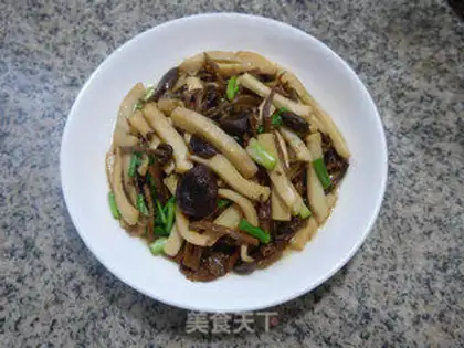 Make Tea mushrooms, fried fish step 13