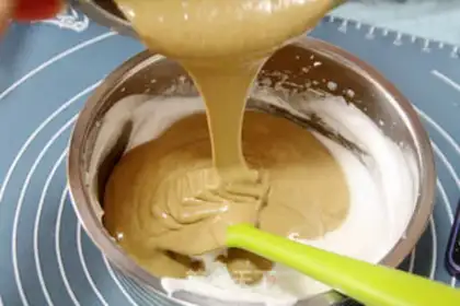 Make Caramel walnut mousse cake step 13