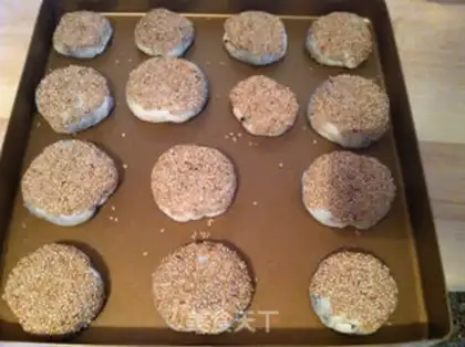 Make Black sesame pancakes step 12