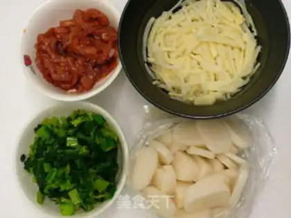 Make Snow pickles and cheesecake step 0