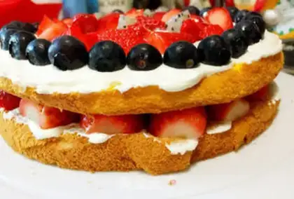 Make Naked cake step 18