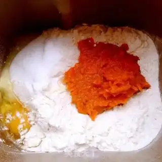 Make Pumpkin sesame bread step 0