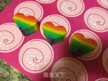 Make Rainbow love cookies step 13