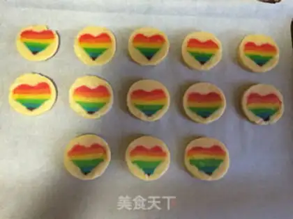 Make Rainbow love cookies step 16