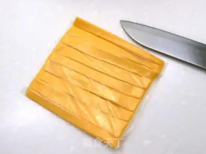 Make Cheese and cheese for a fake baked pastry step 3