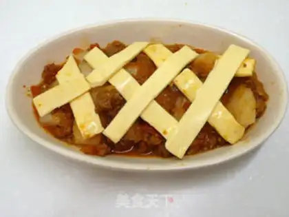 Make Cheese and cheese for a fake baked pastry step 4