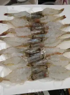 Make Garlic fans steam out the back shrimp step 6