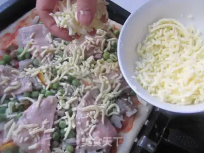Make Cream beef pizza step 15