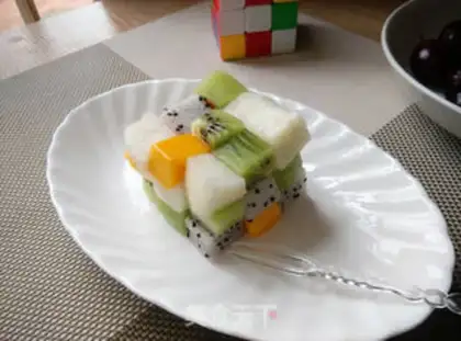 Make Fruit Cube step 2
