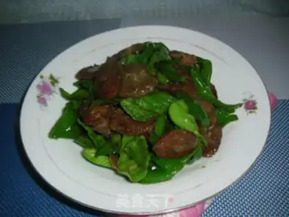 Make Pepper fried sausage step 4