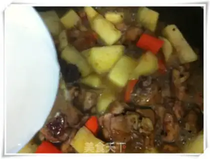 Make Black pepper potatoes for chicken legs step 8