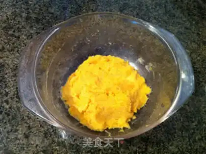 Make Softly fried pumpkin rice balls step 2