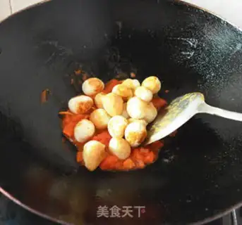 Make Tomato quail eggs step 7