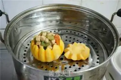 Make Solar fruit steam chicken step 5