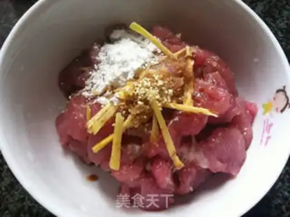 Make Orchid meat step 1