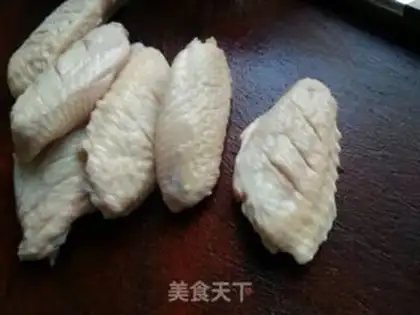 Make Tiger-skinned quail egg fried chicken wings step 5