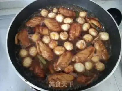 Make Tiger-skinned quail egg fried chicken wings step 11