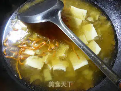 Make Weed mushrooms and tofu soup step 6