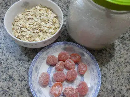 Make Orange oatmeal step 0