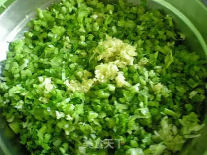 Make Celery dumplings step 4