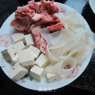 Make Bones tofu powder soup step 1