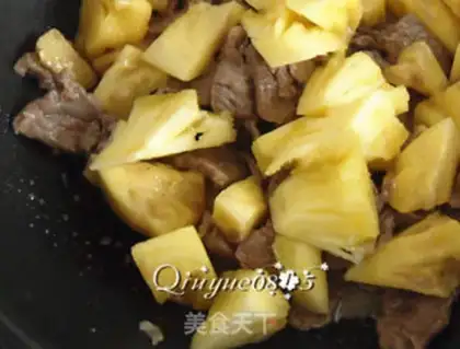 Make Pineapple beef step 6