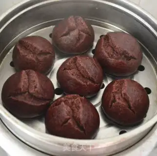 Make Black rice buns step 5