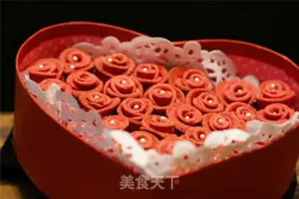 Make Rose cookies step 14