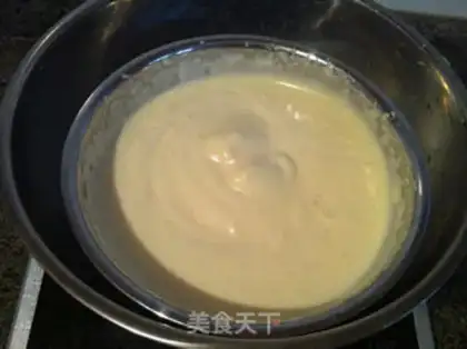 Make Black sesame whole egg cake step 2