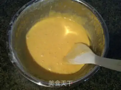 Make Black sesame whole egg cake step 5