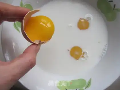 Make Orange eggnog step 2