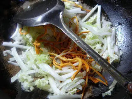 Make Weed mushrooms and cabbage step 2
