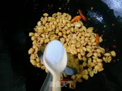 Make Spicy peanut rice step 7
