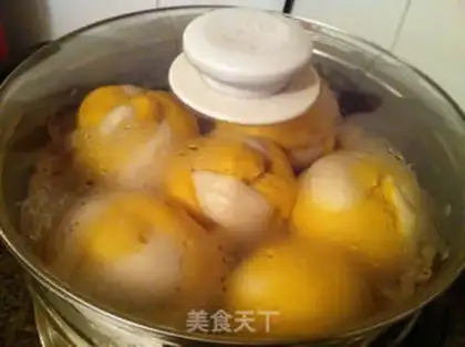 Make Pumpkin double-coloured buns step 8