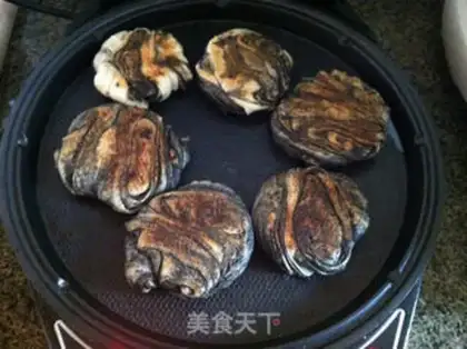Make Black sesame pancakes step 7