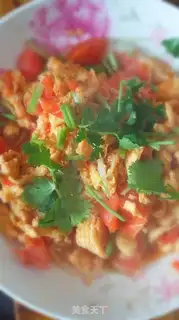 Make Tomato fried eggs step 5